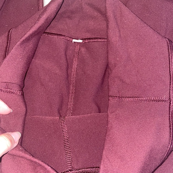 Lululemon size 8 wide leg Burgundy Pants - Picture 3 of 3